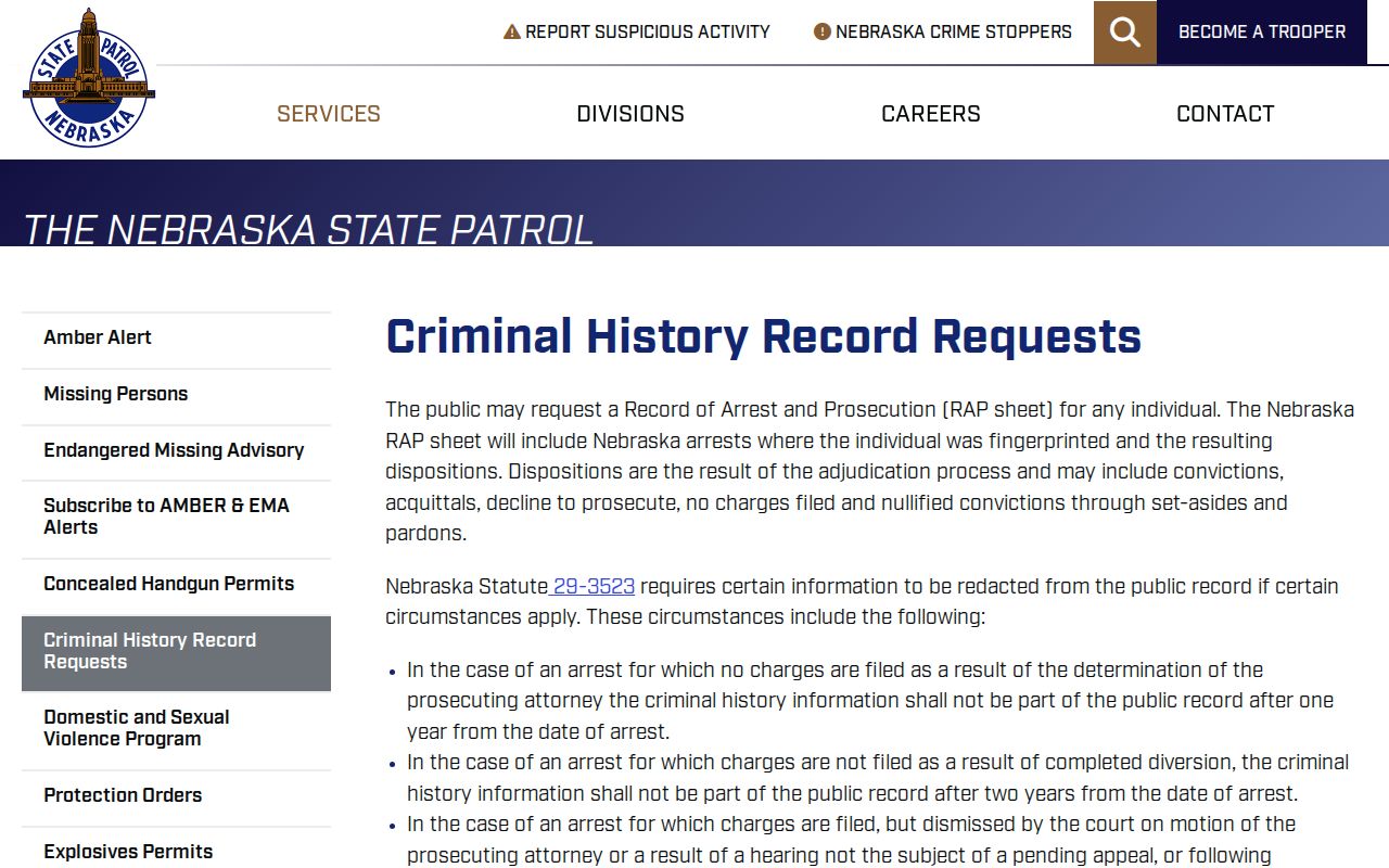 Blaine County warrant search comparison with Nebraska State Patrol RAP